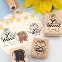 tugumi ラバースタンプ チョビくんの夏祭りスタンプ 全5種類