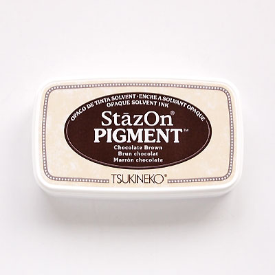 ツキネコ ステイズオン ピグメント チョコレートブラウン SZ-PIG-041 顔料系インク StazOn PIGMENT Chocolate Brown
