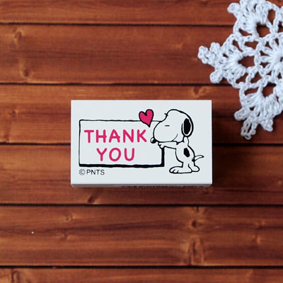 こどものかお スヌーピーオフィススタンプ Snoopy　「THANK YOU」 （G2256-002）