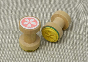 糸巻きはんこ／満開桜 I1-56