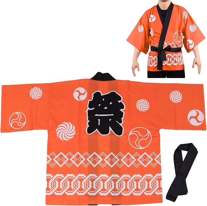 楽天市場】オレンジ 法被（パーティー・イベント用品｜ホビー）の通販