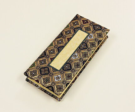 【過去帖】　鳥の子過去帖　金襴　4.5寸