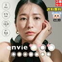 envie アンヴィ カラコン UV 1day ワンデー 2箱60枚入 度あり 度なし DIA 14.0mm プラムブラック コーラルチーク シャンパングレイ シャモーブラウン オリーブブラウン