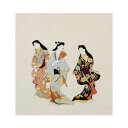 風呂敷 ふろしき レーヨン ちりめん 68cm 二幅 浮世絵 彦根屏風 スーベニア 記念品 海外 土産 風呂敷専門店 唐草屋 宮井 定番 老舗 贈答 ギフト 進...