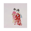 風呂敷 ふろしき レーヨン ちりめん 68cm 二幅 浮世絵 姉妹 スーベニア 記念品 海外 土産 風呂敷専門店 唐草屋 宮井 定番 老舗 贈答 ギフト 進物 ...