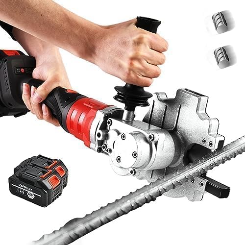 鉄筋カッター 充電式 チップソーカッター 高速カッター 電動 鉄筋 切断機 切断能力4-40mm 1380Wハイパワー 1500r/min 5-8秒で切断 鉄筋 パイプなど 金属加工 工事建設 (本体+2電池)