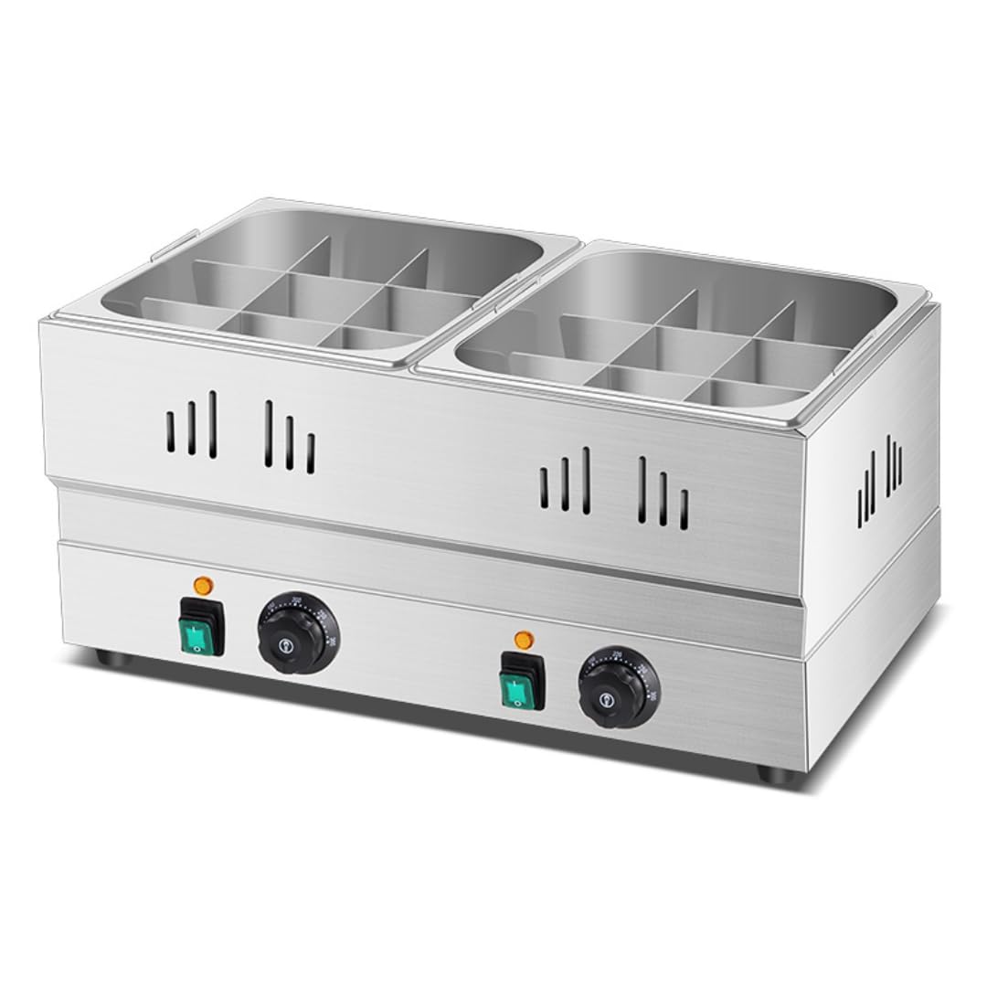 乐天商城 - 【ポイント3倍!特定商品!1月限定!】おでん鍋 ステンレス 電気おでん鍋 0-300℃温度調節可能 20 L大容量 自動保温機能 仕切り鍋 ステンレス鋼 仕切り付 デスクトップ 多用途 麺鍋 フライヤー スーププール 卓上万能鍋 しゃぶしゃぶ鍋 中華火鍋 スパイシー鍋 関東煮 業務用