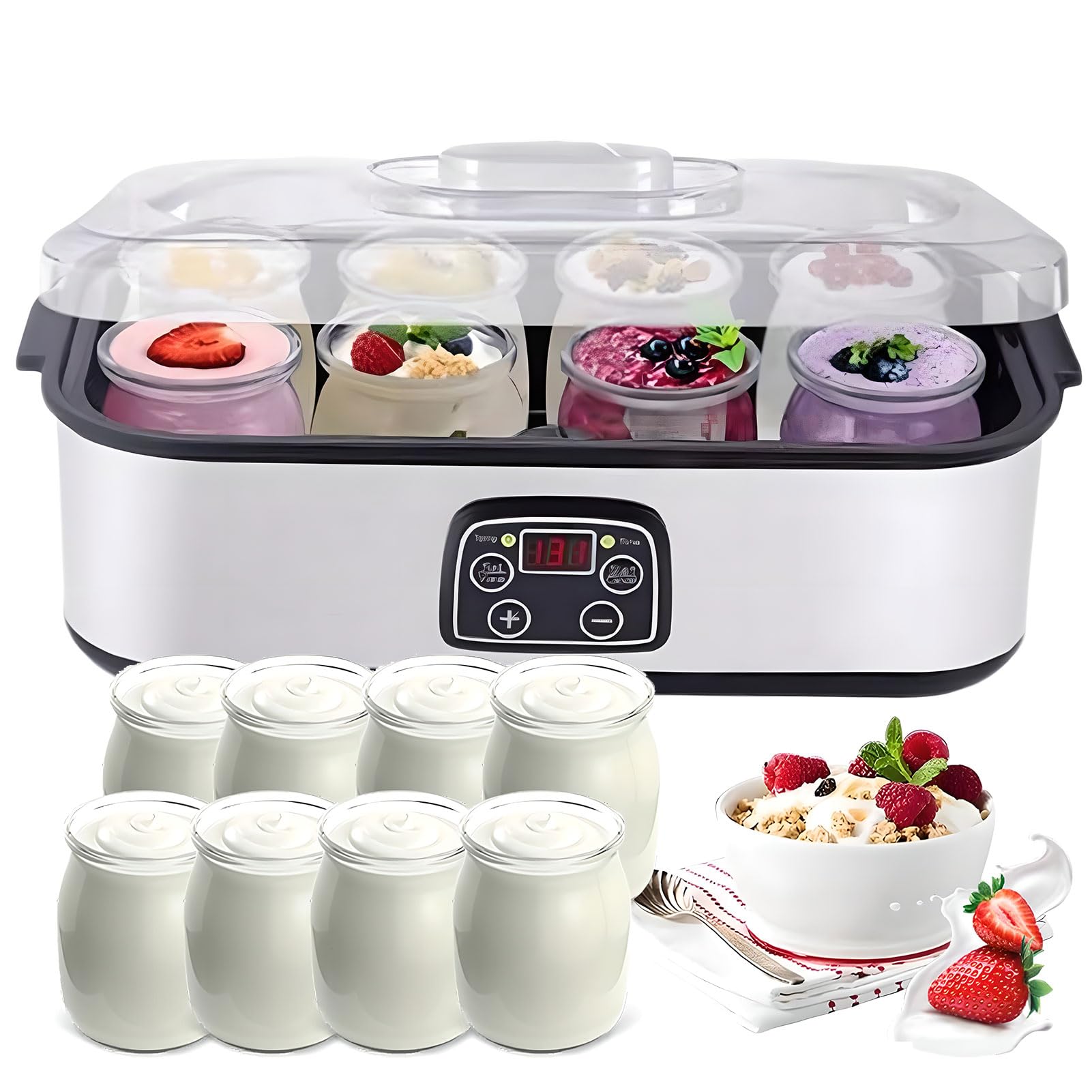 ヨーグルトメーカー、調節可能な温