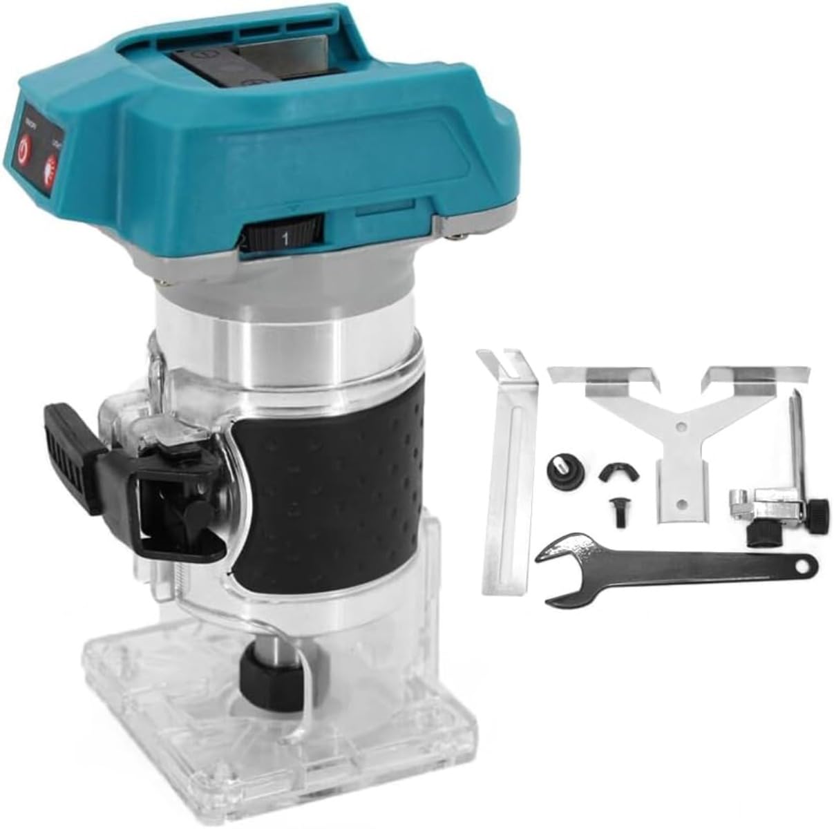 樂天商城 - 電動式トリマー 600W木工用トリミングマシン 速度調整可能な多機能木工電動トリミング機電気機械木材フライス彫刻スロッティングマシンブラシレス木材ルーター