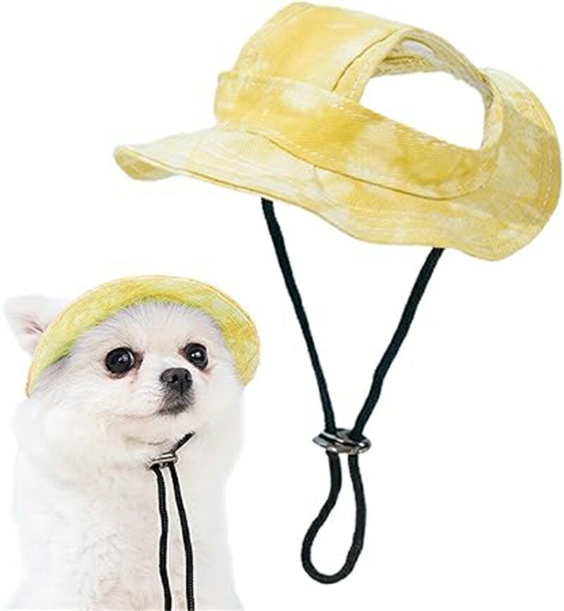 犬用帽子 犬用サンハット 夏 UV保護バイザー 小型・中型犬用 ペット ドッグハット 犬用バケットハット ..