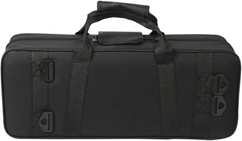 楽器バッグ トランペット キャリング ケース 耐久性のある収納ボックス ハンドバッグ オーケストラ コンサート プレーヤー 初心者用 ブラック持ち運びが容易