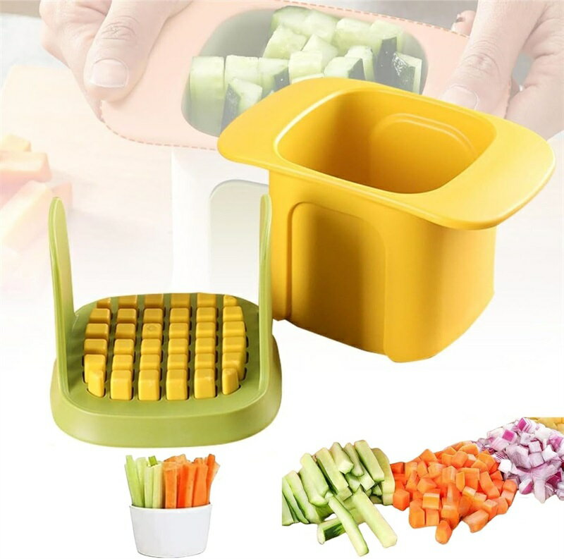 ポテトスティックカッター 野菜チョッパー 36 ナイフ穴 簡単にカットできます 家庭用 滑り止めベース ..
