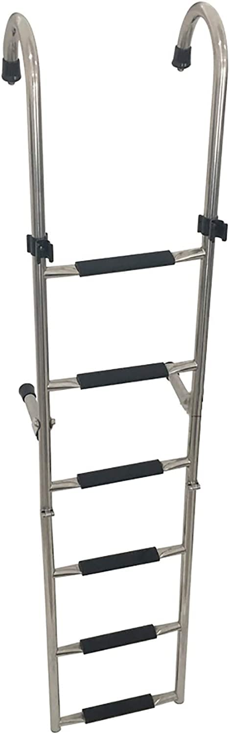 ボート用 梯子 ラダー ボート リアエントリーポンツーン/ドック用のステンレス鋼製延長ボートはしご、..