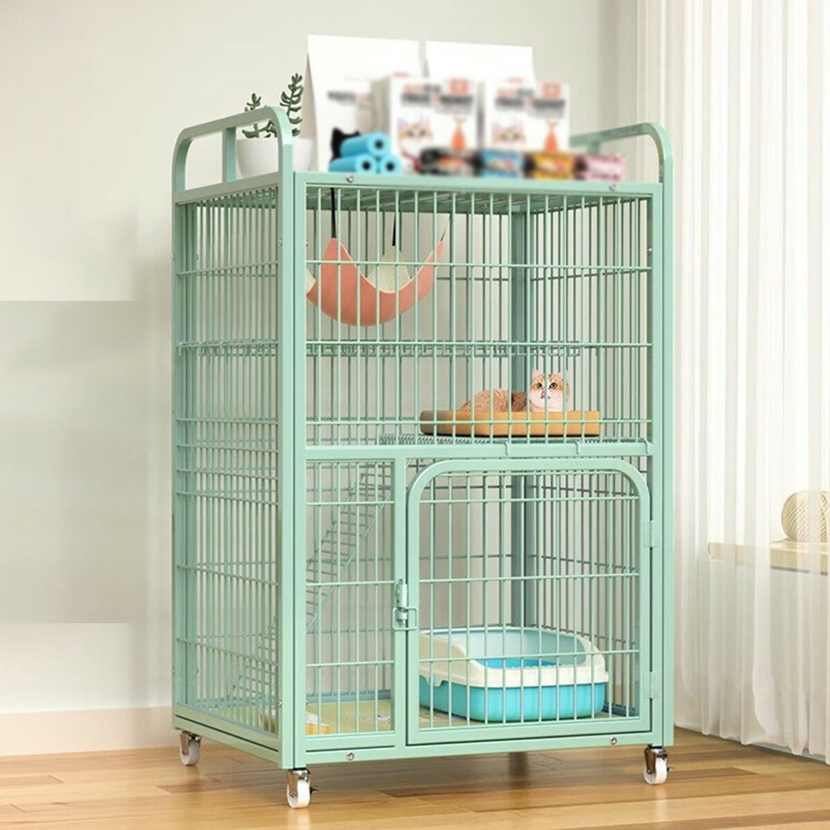 多層猫ケージ キャットケージ 大型 ペット ケージ お手入れ簡単 猫 ケージ 強くて安定している ケージ ..