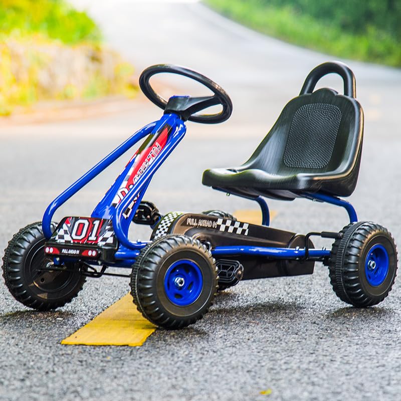 『ポイント3倍!期間限定!』ゴーカート足こぎ ペダルカート ゴーカート 4輪 足こぎ 四輪バギー最新のアップグレード 乗用玩具 子供用 男の子 女の子 キッズ 遊具 おもちゃ 玩具ペダルは3～8歳の男の子や女の子、室内や屋外の遊具に適しています 誕生日 クリスマス (グリーン) 3