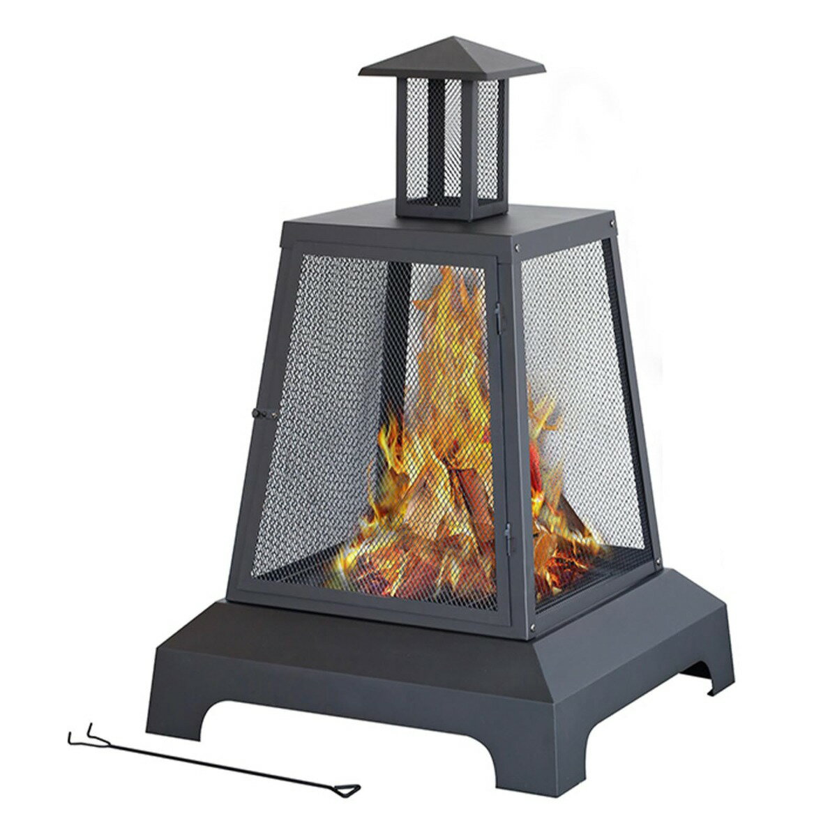 庭の暖炉 ガーデンアウトドアヒーター 薪ストーブ テント ストーブ バーナー 焚き火台 アウトドアキャ..