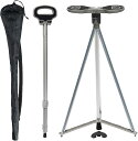 チェア 折りたたみ杖 椅子になる杖 高さ調節不可 おでかけ 行列 テーマパーク 遊園地 量販店 アウトドア スポーツ観戦 散歩 高齢者 歩行補助 150-175cm アルミ製 高耐荷重 【専用収納ケース付属】