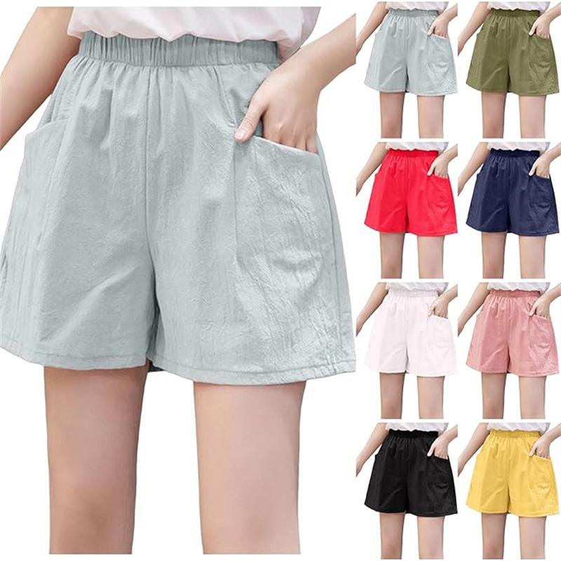 ショートパンツ 短パン レディース 夏 カジュアルウエア 薄手 速乾 通気性 半ズボン 柔らかい 大人 伸縮性 シンプル 可愛い ウェストゴム ファッション 普段着 ビーチ 夏用 通勤 ジム