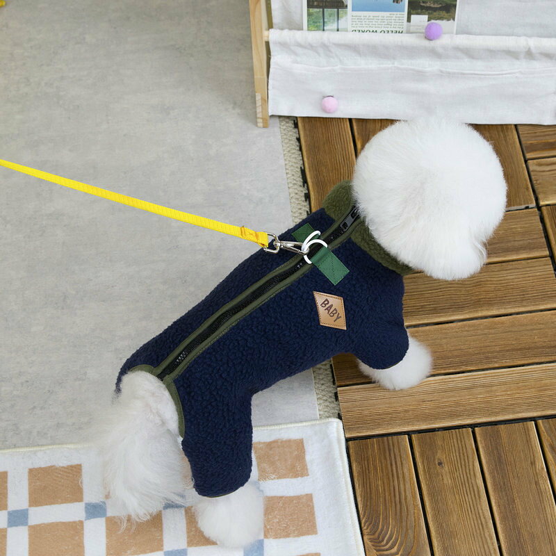 UMAYA-Select.TOKYOのかわいい 犬服 つなぎ ロンパース フリース 犬服 冬服 パーカー 四つの足 保温 防寒 部屋着 寝間着 ペット 抜け毛対策 コスチューム ドッグウエア コスプレ 犬猫服 変身服 小型犬 中型犬 お出掛けお散歩用に｜アングル3