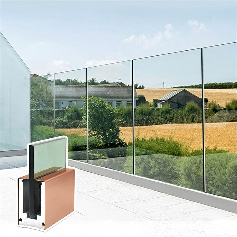 ガラス 手すり 支柱 室内/屋外 ガラス フェンス サポート ガラス手すりポスト 階段 てすり 玄関 手摺り..