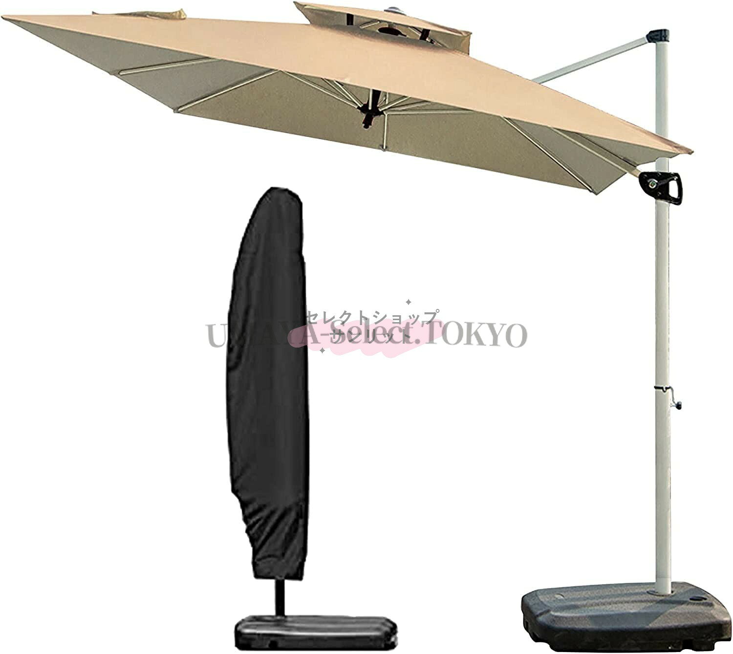【商品名】パラソル ガーデンパラソル 220/250cm 風に強い 方形 大型 ビーチパラソル 角度調節 UVカット 庭 テラス アウトドア ビーチ キャンプ 日傘 家庭での使用 商業利用 スタンド ベース付き 自立式【価格】48074円【商品名】パラソル ガーデンパラソル 220/250cm 風に強い 方形 大型 ビーチパラソル 角度調節 UVカット 庭 テラス アウトドア ビーチ キャンプ 日傘 家庭での使用 商業利用 スタンド ベース付き 自立式【価格】48074円