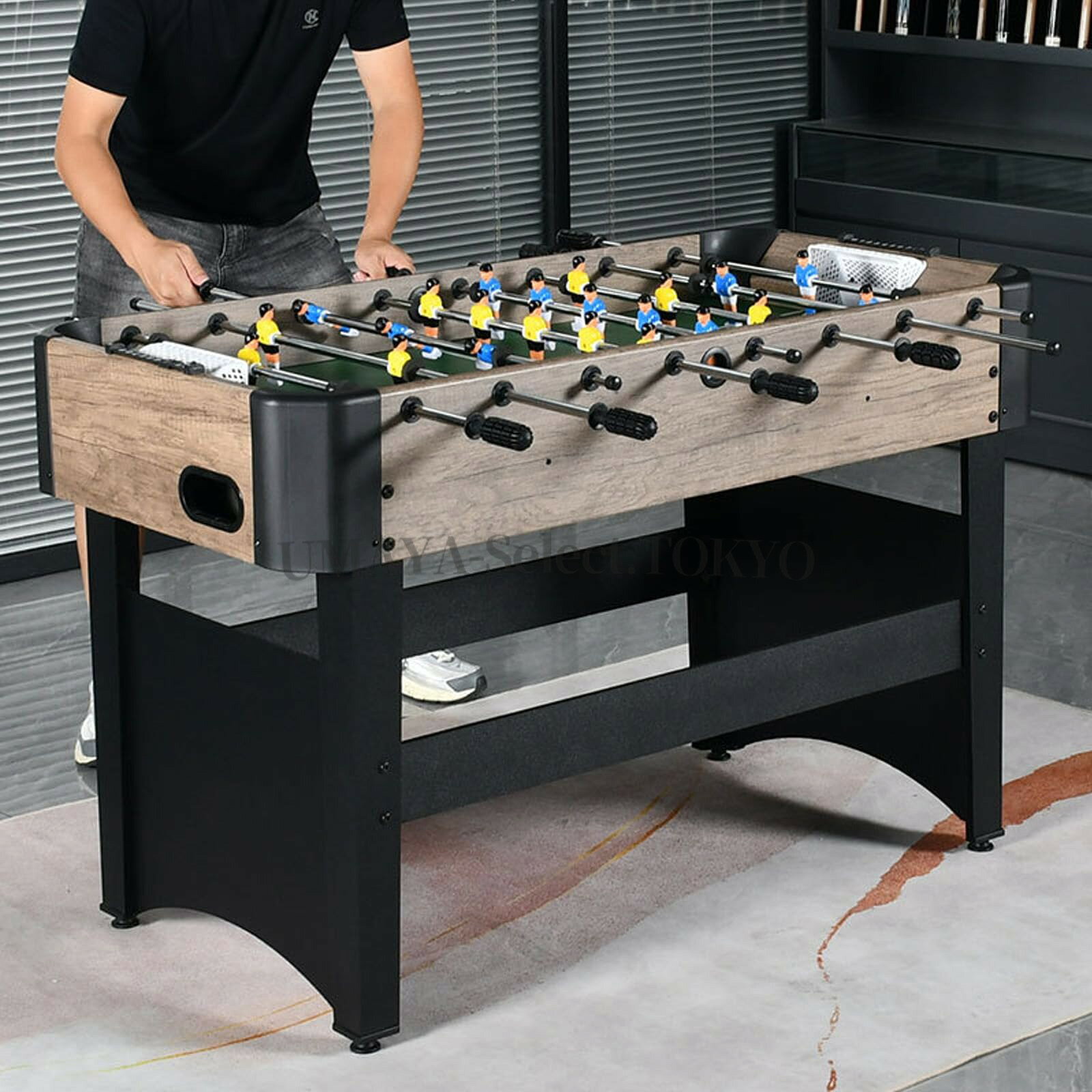 UMAYA-Select.TOKYOのフーズボールテーブル 得点板付 8 列 標準的なフットボールの対戦規模 卓上サッカー盤 インテリア サッカー対戦 ストレス解消 親子 家族 親友 家庭用 知育おもちゃ｜アングル2