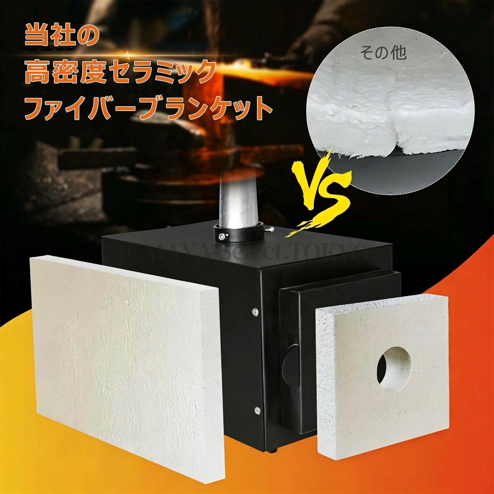 溶解炉 ガス鍛造炉 最高1350℃ プロパン/液化ガス対応 パワー0.8W50000W 金属鍛造・...