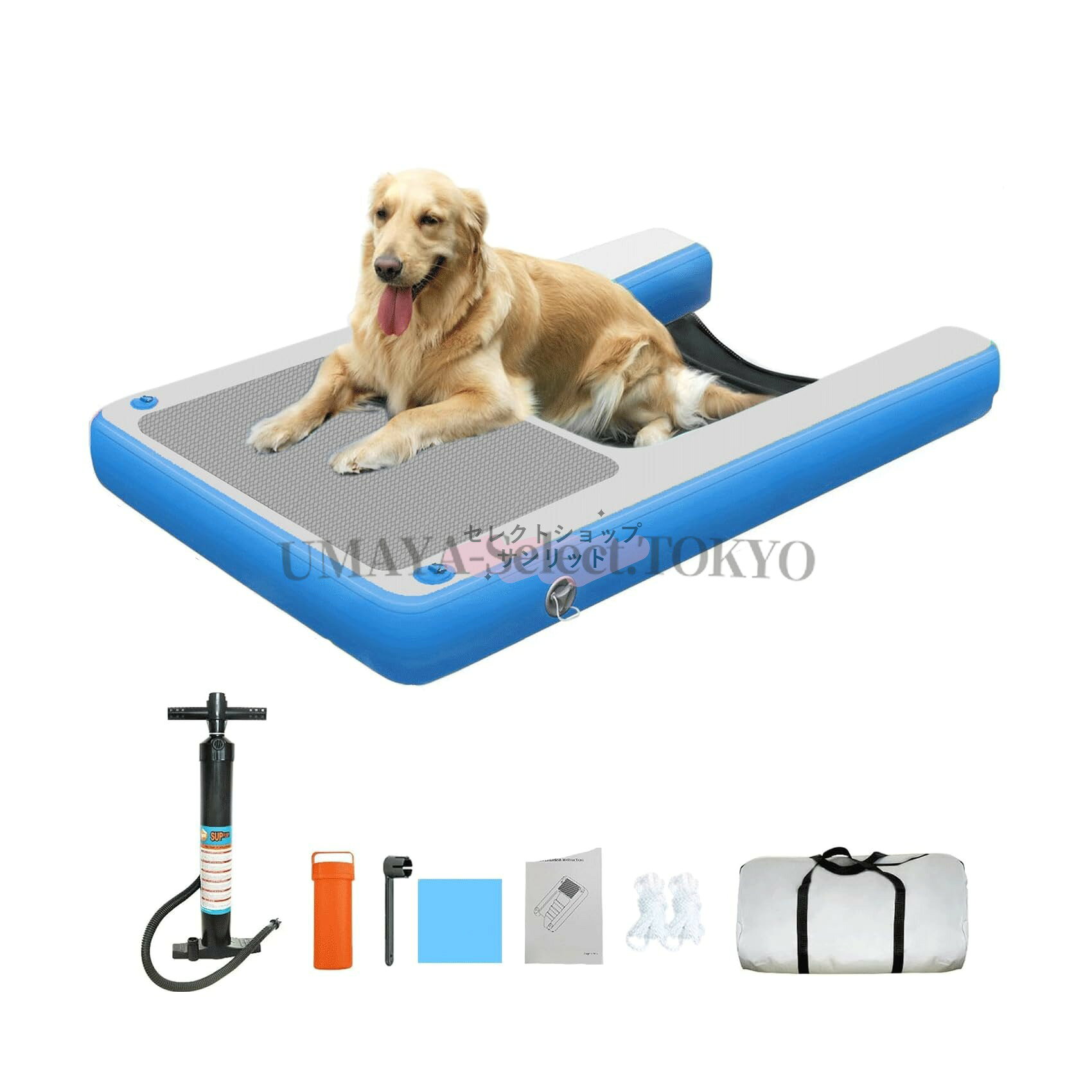 【新店オープン記念！ポイント 5 倍】犬用水上ランプ 犬用プールスロープ 折りたた...