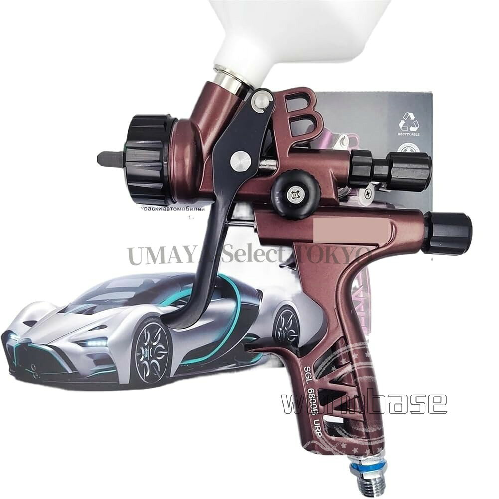 塗装ガン トップコートスプレーガン 口径1.3mm 高微粒化 600mlステンレス製ノズル 耐久性に優れる で持ち運びも簡単 自動車、家具、皮革、産業などの分野に適用可能