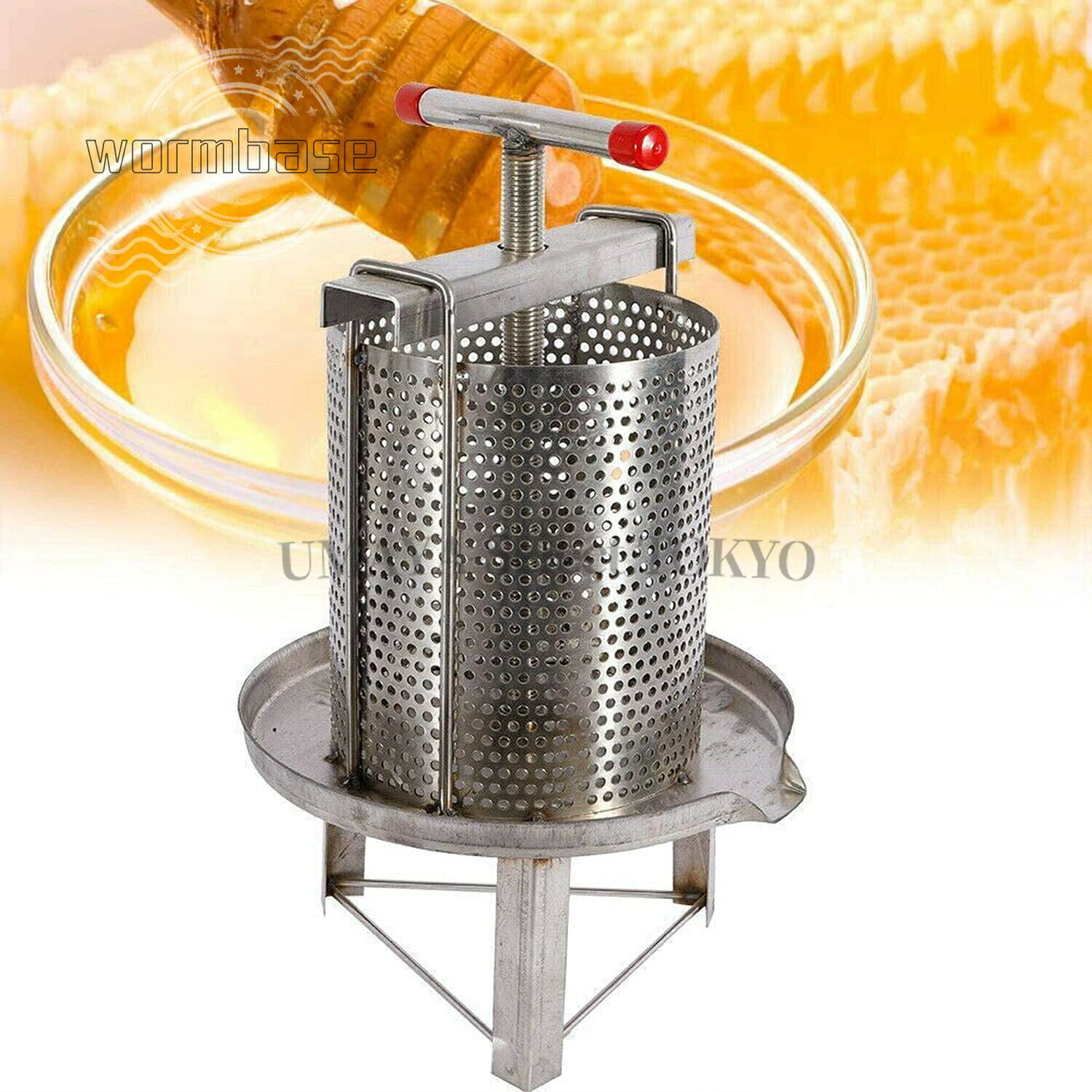 蜂蜜分離器 蜂蜜絞り 器 養蜂器具 蜜を絞り器 蜂蜜圧搾機 ジューサー 手動 みしん 養蜂 器具 はちみつ 遠心分離機 ステンレス 圧縮製蝋器 ワイン醸造 ワイン造り ワイン作り 蜜を絞り器 karatabi-10026905 UMAYA-Select.TOKYO サンプル画像2