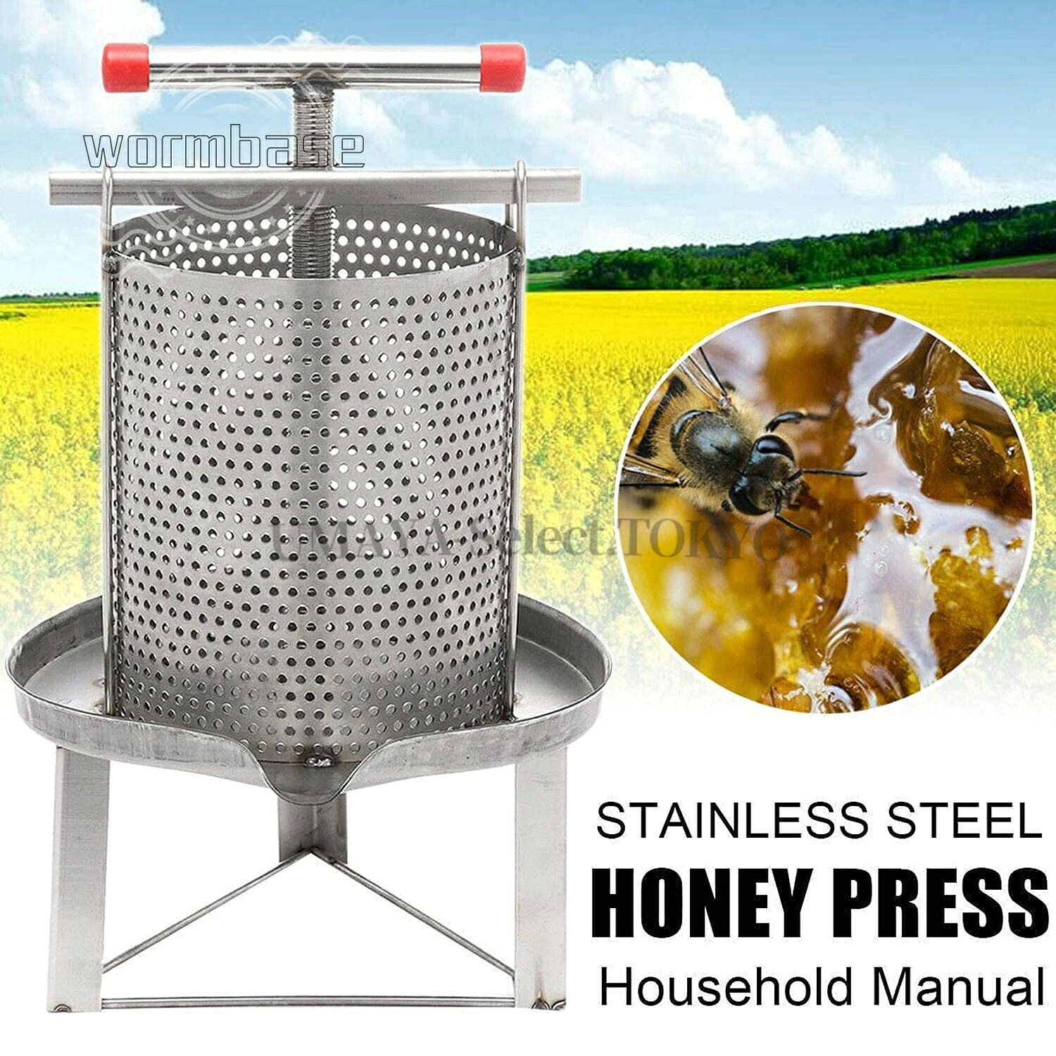 蜂蜜分離器 蜂蜜絞り 器 養蜂器具 蜜を絞り器 蜂蜜圧搾機 ジューサー 手動 みしん 養蜂 器具 はちみつ 遠心分離機 ステンレス 圧縮製蝋器 ワイン醸造 ワイン造り ワイン作り 蜜を絞り器 karatabi-10026905 UMAYA-Select.TOKYO サンプル画像3