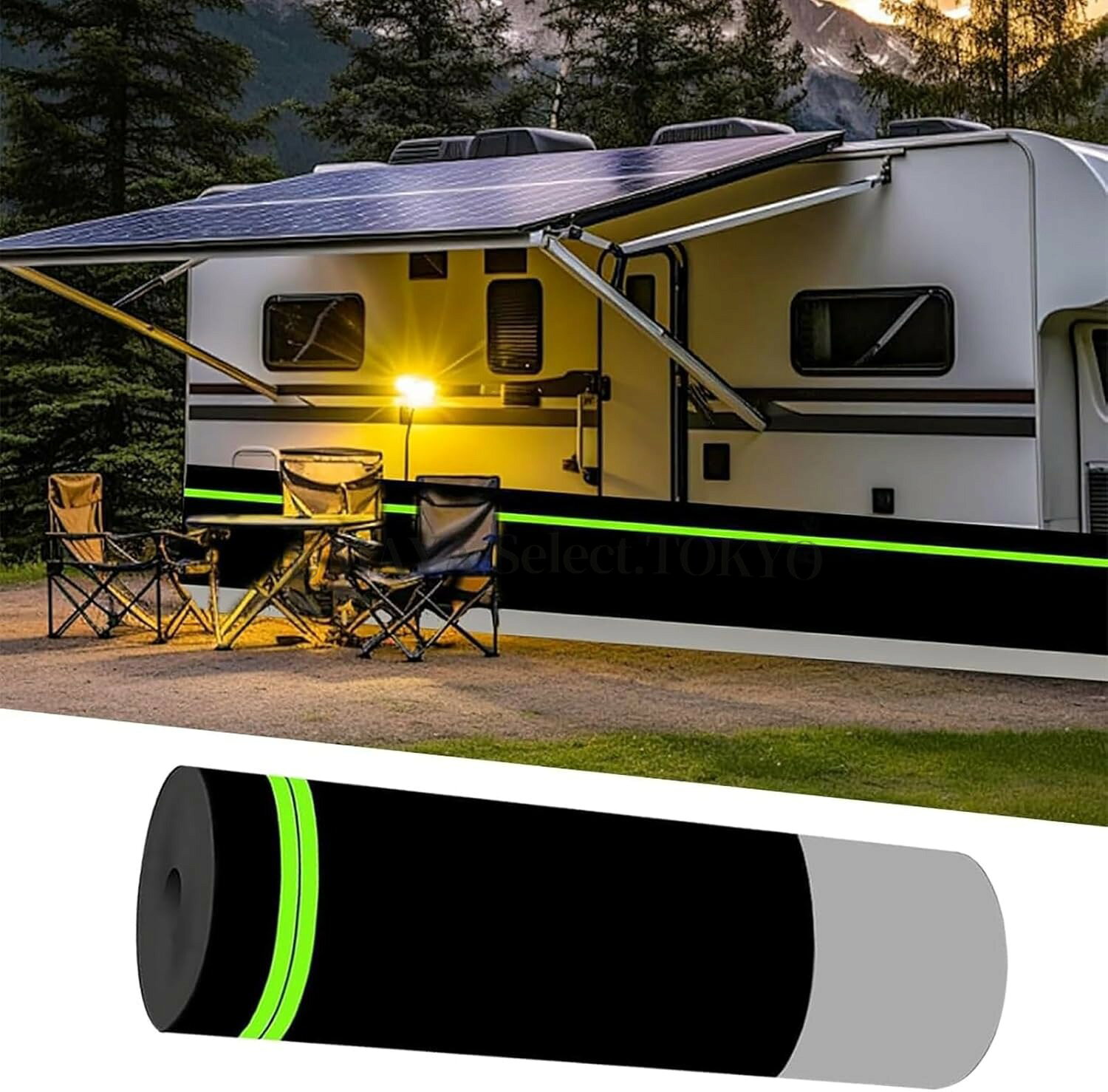 【商品名】ポータブルRVスカート、モバイルホーム外装用DIYキャンピングカーフェンス、旅行トレーラー用簡単設置RVスカート、簡単にロールアップ収納、オールシーズン使用可能【価格】23548円【商品説明】オールシーズン保護：RVの下からの冷気、風、ゴミの侵入を防ぐように設計されたこのスカートキットは、車内温度を一定に保ち、冬の暖房費を削減するのに役立ちます。屋外での長期使用に最適です。高品質素材：RVスカートのフェルト生地は防水性、防雪性、防風性を備え、強度と耐久性に優れています。底部のステンレススチールメッシュは、悪天候や重い物による変形を効果的に防ぎます。反射ストリップ：キャラバン保護ウインドブロックには、目を引く反射ストリップが付いており、夜間に周囲の光を反射して通行人やドライバーに警告します。屋外、旅行、裏庭、駐車場、キャンプなど、どこでも愛車をより安全に保護します。多用途：ユニバーサルデザインのこのRVスカートは、キャラバン、モーターホーム、バス、その他さまざまなレジャー車両に適合します。その汎用性により、大切な愛車をしっかりと保護したい方にとって理想的な選択肢となります。サイズ：ご購入前に、写真に基づいてRVの長さと高さを測ってください。スカートがRVボディにフィットすることをご確認ください。スカートパネルの高さは80cm（31.5インチ）をご用意しています。長さはお客様の【商品名】ポータブルRVスカート、モバイルホーム外装用DIYキャンピングカーフェンス、旅行トレーラー用簡単設置RVスカート、簡単にロールアップ収納、オールシーズン使用可能【価格】23548円【商品説明】オールシーズン保護：RVの下からの冷気、風、ゴミの侵入を防ぐように設計されたこのスカートキットは、車内温度を一定に保ち、冬の暖房費を削減するのに役立ちます。屋外での長期使用に最適です。高品質素材：RVスカートのフェルト生地は防水性、防雪性、防風性を備え、強度と耐久性に優れています。底部のステンレススチールメッシュは、悪天候や重い物による変形を効果的に防ぎます。反射ストリップ：キャラバン保護ウインドブロックには、目を引く反射ストリップが付いており、夜間に周囲の光を反射して通行人やドライバーに警告します。屋外、旅行、裏庭、駐車場、キャンプなど、どこでも愛車をより安全に保護します。多用途：ユニバーサルデザインのこのRVスカートは、キャラバン、モーターホーム、バス、その他さまざまなレジャー車両に適合します。その汎用性により、大切な愛車をしっかりと保護したい方にとって理想的な選択肢となります。サイズ：ご購入前に、写真に基づいてRVの長さと高さを測ってください。スカートがRVボディにフィットすることをご確認ください。スカートパネルの高さは80cm（31.5インチ）をご用意しています。長さはお客様の