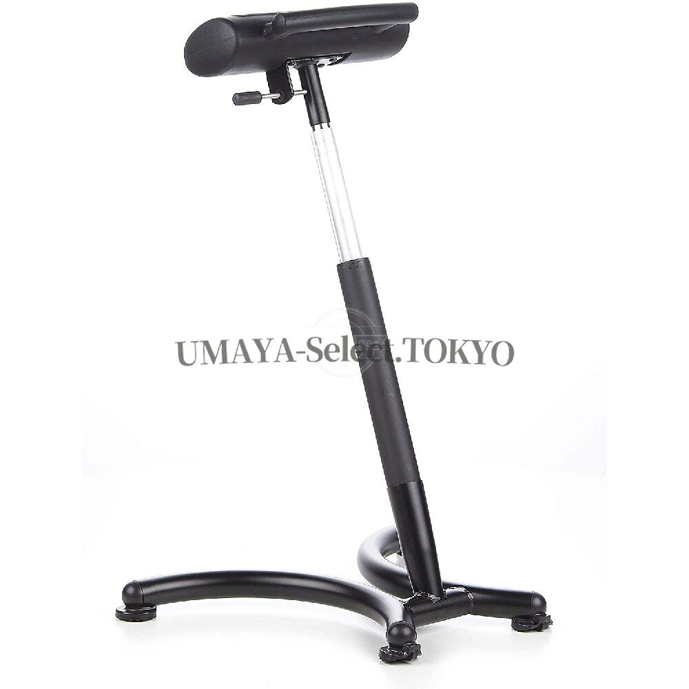 昇降式 人間工学デザイン スタンディングデスクチェア 62cmから87cm 高さ調節可能 背中腰の痛み 座り姿勢 緊張緩和 滑り止めパッド ダイナミックシーティング オフィス 在宅ワーク 長時間作業 健康椅子 プロ仕様 省スペース スタンディングデスク対 [3]