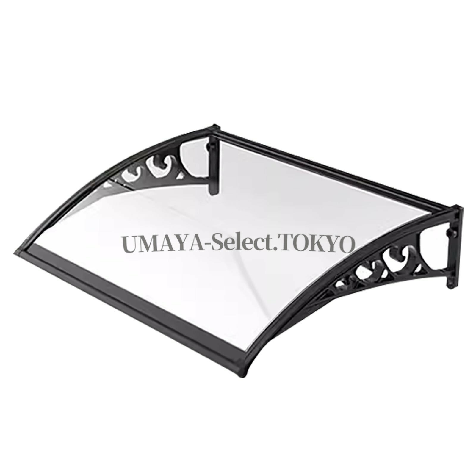 樂天商城 - ドアオーニング ポリカーボネート 屋外用 玄関ドア 日よけ 雨よけ 100x100cm 39 5x39 5インチ 取り付け簡単 前庭 ポーチ 軒先 エクステリア ドアキャノピー 耐候性 紫外線カット 家庭用 コンパクト 省スペース 頑丈 取り外し可能 設