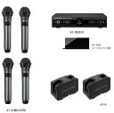 オーディオテクニカ(audio-technica)AT-CLM9010Pro 赤外線コードレスマイクロホン 7点セット/新品AT-CLM9010Pro×4本AT-CR9000 レシーバー(AT-SRX 受光ユニット付属)BC701 充電器×2台