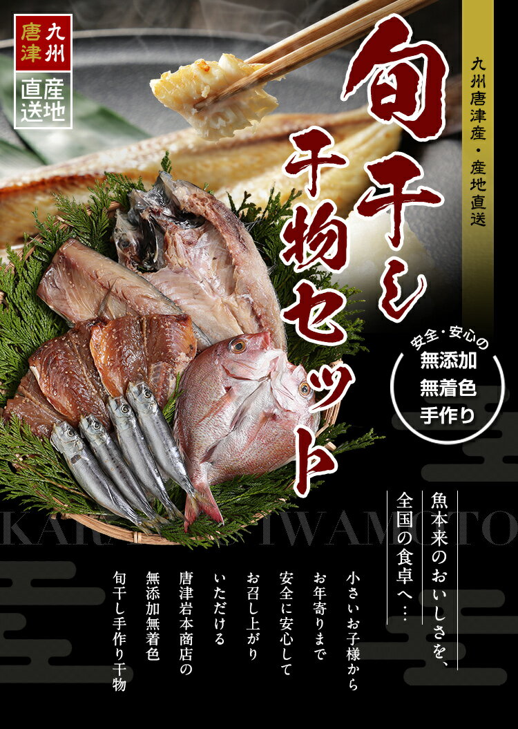 【お歳暮ギフト】【送料無料】干物セット 無添加・無着色・手造り 唐津産 旬の干物 限定 セット 『初めての唐津旬の干物セット』 酒の肴 贈答用 干物 ひもの セット ギフト 御歳暮 プレゼント