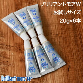 【brr6】 歯科専売 ホワイトニング 歯磨き粉 ブリリアントモア お試し20g 6本 セット 美白 ホワイトニング 歯磨き ライオン ブリリアント モア 低 研磨 剤 Brillant 歯磨き 歯磨き粉 メール便発送