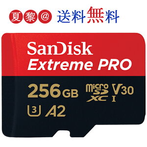 microsd 256GB SanDisk ǥ microSDXC UHS-I U3 V30 4K Extreme Pro HD ץŬ Rated A2б R:200MB/s W:140MB/s ѥå SDSQXCD-256G Nintendo Switchưǧ