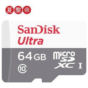 ●全品ポイント10倍！4/24 20:00-4/27 09:59●microSDXC 64GB microSDカード サンディスクSanDisk UHS-I 超高速100MB/s U1 SDSQUNR-064G 海外パッケージ品