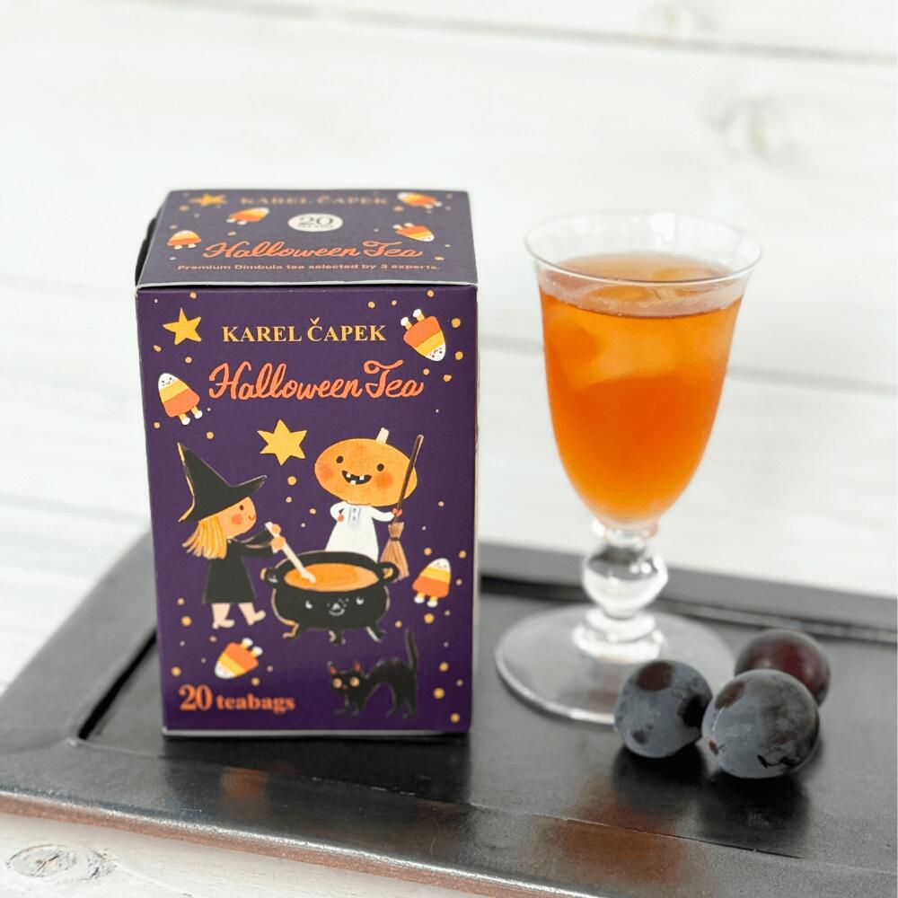 紅茶 ハロウィンティー 個包装 20枚入り ｜巨峰 ぶどう 紅茶 秋 カップ用ティーバッグ 箱入り ディンブラ アイスティー 爽やか フレーバーティー おうち時間 ご自宅 ギフト 贈り物 お手軽 人気 新登場 デイリーシリーズ20pのサムネイル