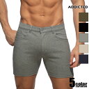 ADDICTED/アディクティッド SVELTE SHORTS コットン 綿 ショートパンツ 短パン 男性 メンズ ボトムス スリムフィット