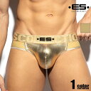 EScollection/イーエス・コレクション METALLIC JOCK BRIEF Yバック メタリック 光沢　テカテカ ジョックストラップ　男性下着　メンズ　パンツ　セクシー 立体縫製