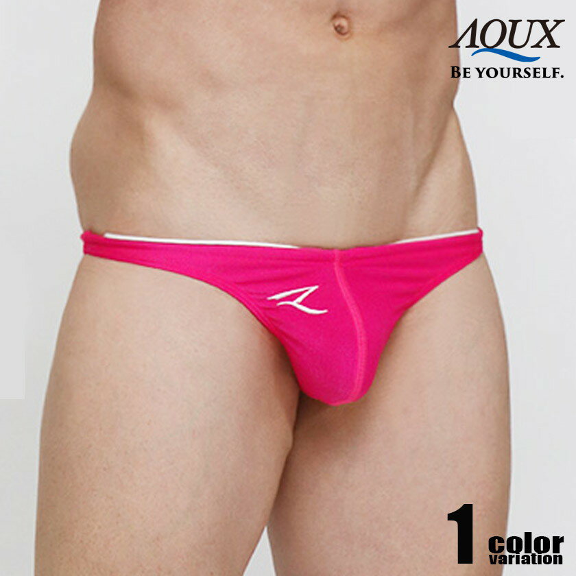 AQUX/アックス V-Back "Pink" スイムウェア 競パン メンズ水着 ビキニ型 海パン 男性水着 ビーチウェア aqux