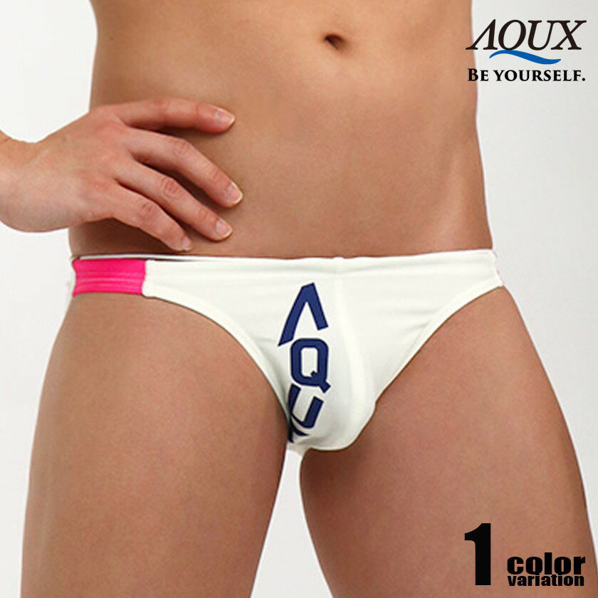 AQUX/アックス Narrow Side Speedos "Off-White" スイムウェア ビキニブリーフ型 メンズ水着 競パン 海パン 男性水着 ビーチウェア aqux