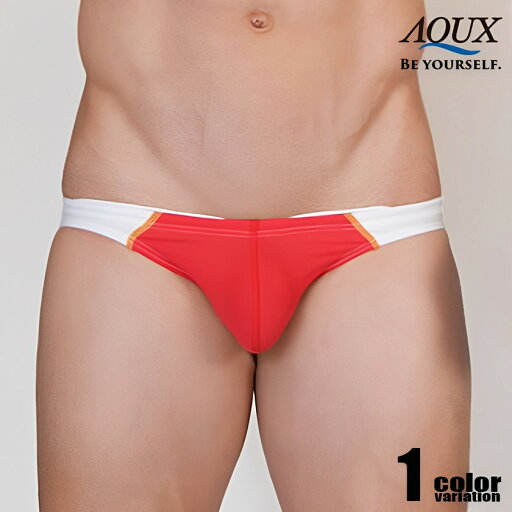 AQUX/アックス Big Logo Bikinis "Red" スイムウェア 競パン メンズ水着 ビキニ型 海パン 男性水着 ビーチウェア aqux AQUX/アックス Big Logo Bikinis "Red" スイムウェア 競パン メンズ水着 ビキニ型 海パン 男性水着 ビーチウェア aqux