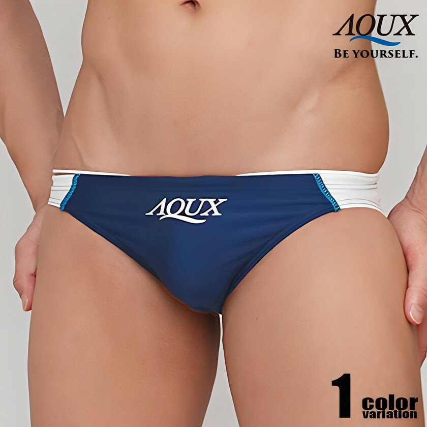 AQUX/アックス New Water Polo "Navy" スイムウェア ビキニブリーフ型 メンズ水着 競パン 海パン 男性..