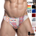 C4M/カットフォーメン ビキニブリーフ バラエティーテイスト 男性下着 メンズ パンツ セクシー 【スタンダード(フロントがやや平面なタイプ)】メタリック 光沢 プリント