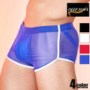 メンズボクサー DEEP NOVA/ディープノバ シースルー ショートパンツ 透け 男性下着 メンズ 1分丈 ルームウェア 部屋着