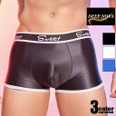 ボクサーパンツ DEEP NOVA/ディープノバ サテン調光沢 縁取りパイピング 立体縫製 ボクサーパンツ 男性下着 メンズ