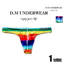 DM/ディーエム Tバック レインボー 虹 ボーダー 男性下着 メンズ パンツ セクシー